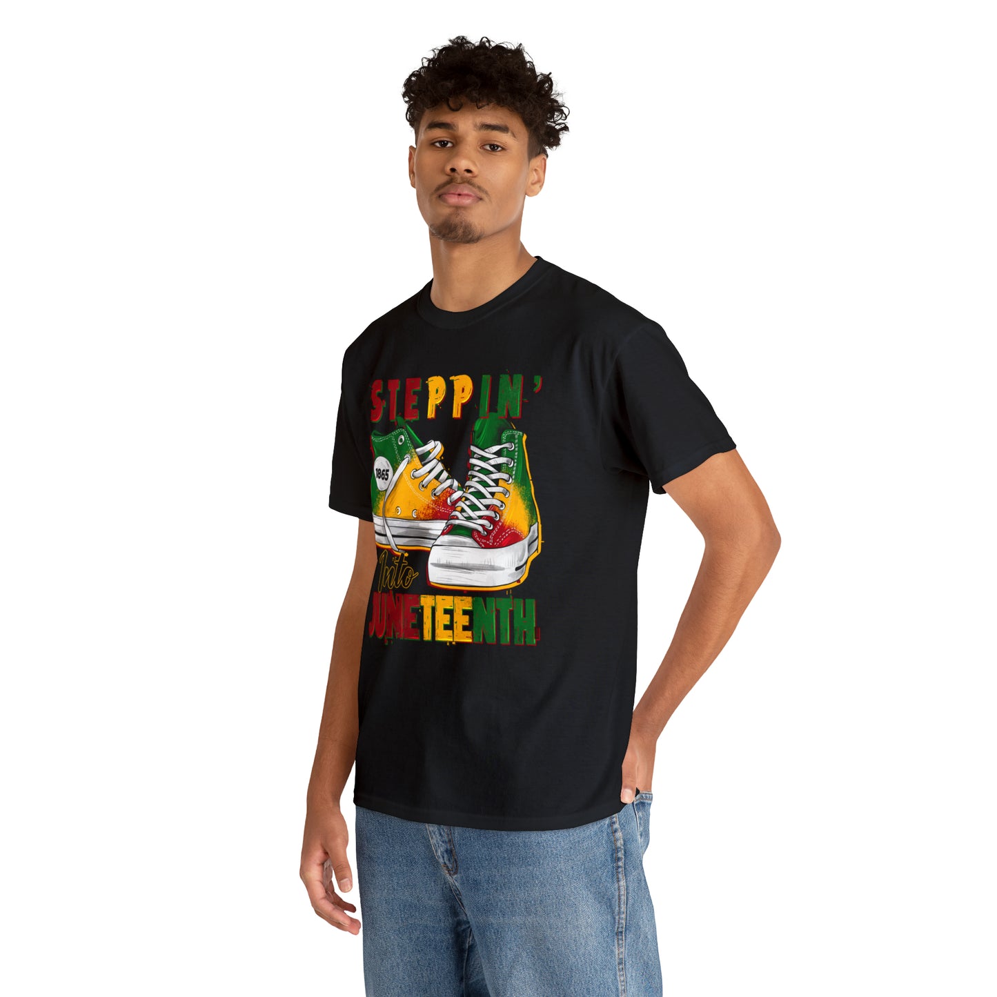 Stepping into Juneteenth Unisex Heavy Cotton Tee
