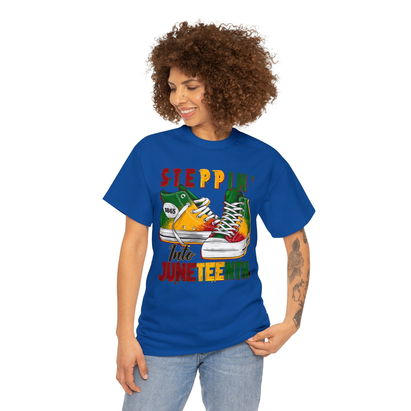 Stepping into Juneteenth Unisex Heavy Cotton Tee