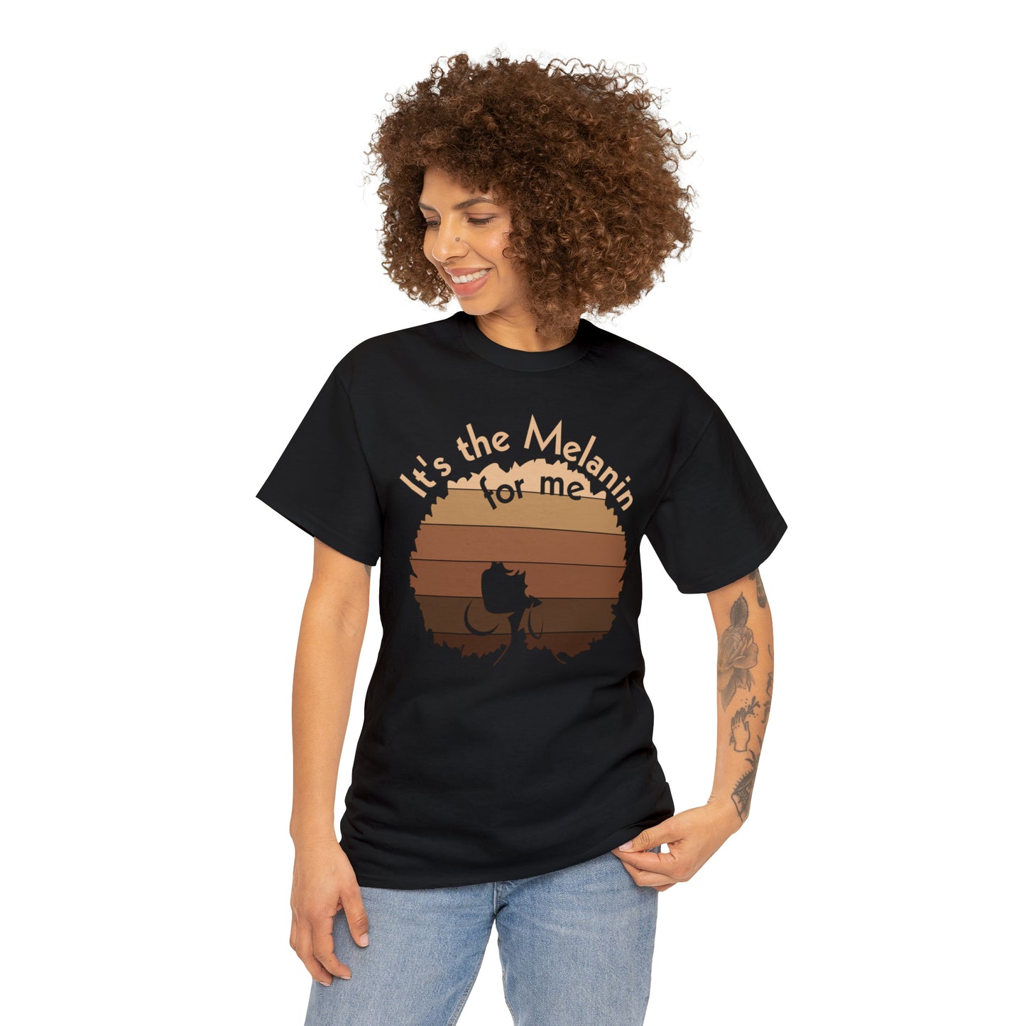 It's The Melanin For Me Unisex Heavy Cotton Tee