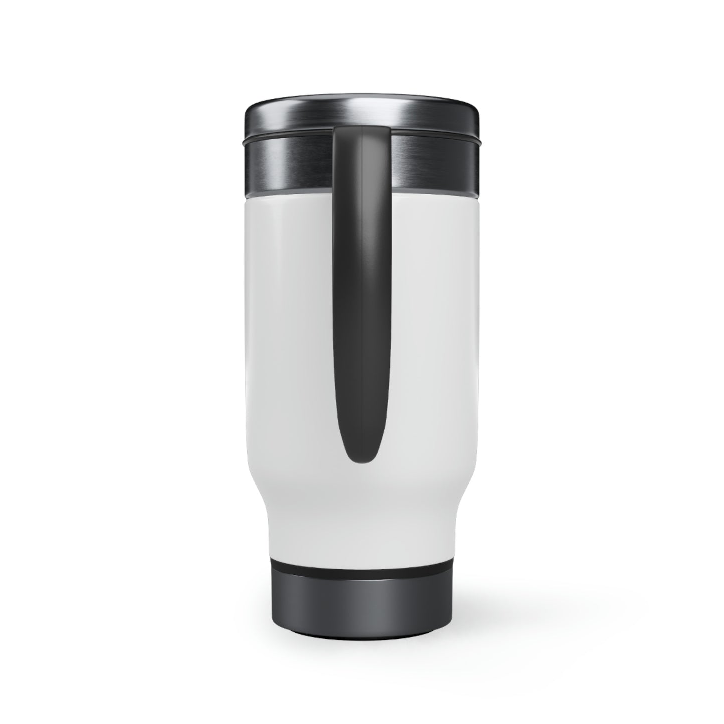 Coffee gives me teacher powers Stainless Steel Travel Mug with Handle, 14oz