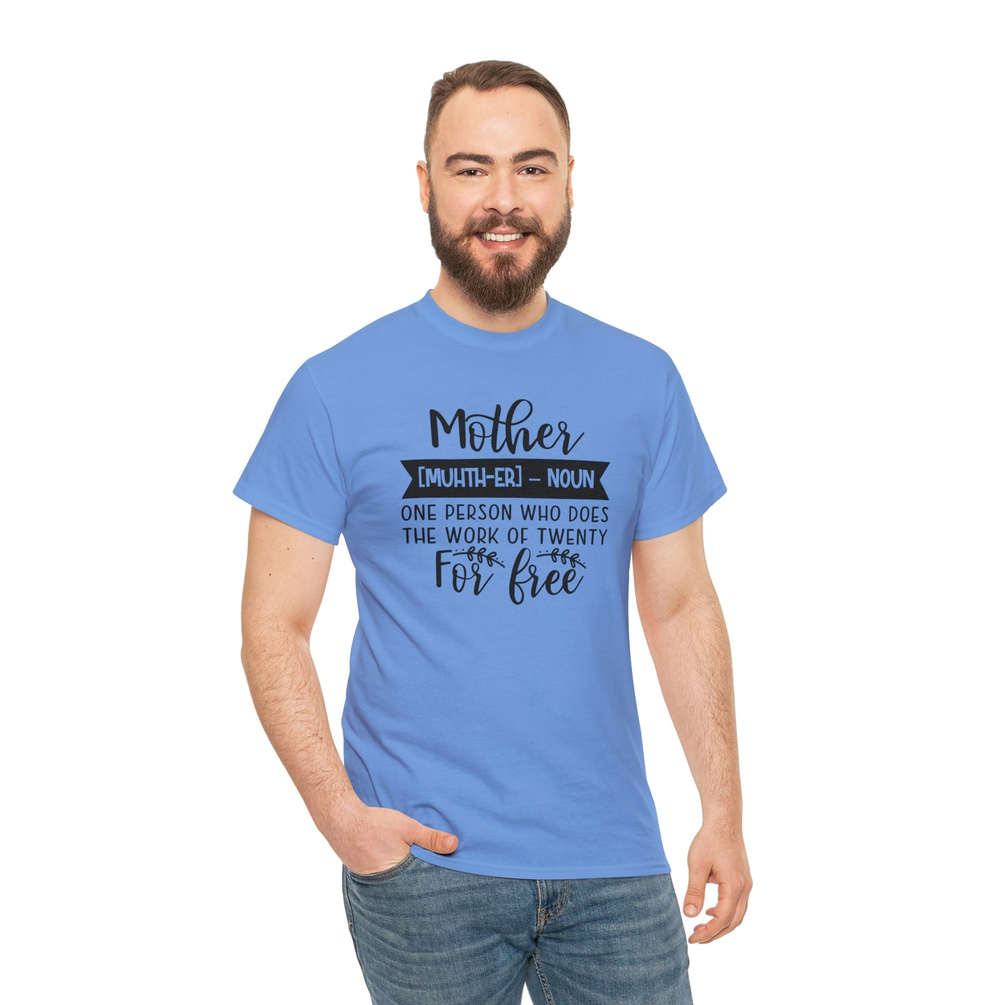 Definition of A Mother Unisex Heavy Cotton Tee