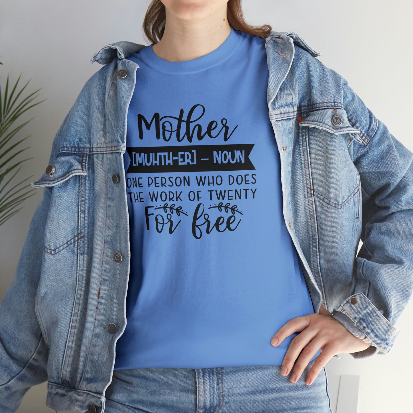 Definition of A Mother Unisex Heavy Cotton Tee