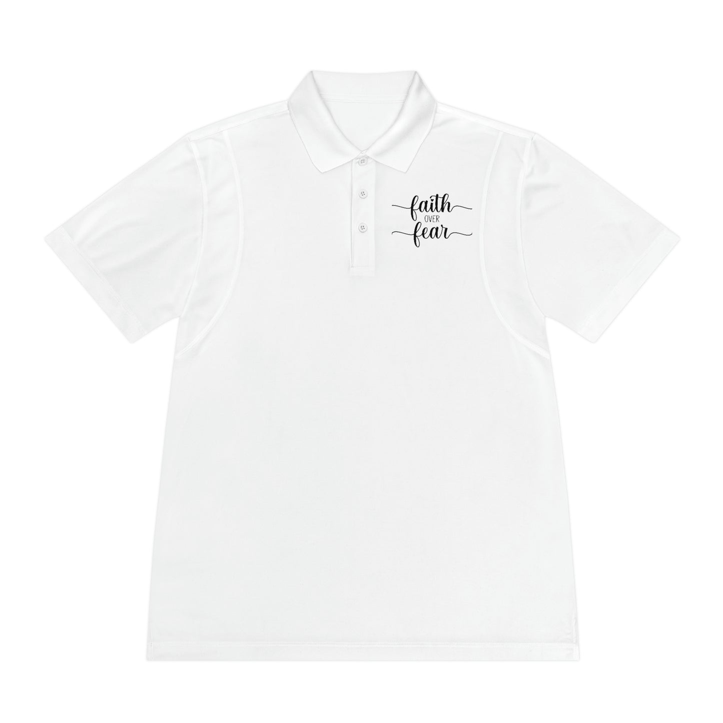 Faith Over Fear Men's Sport Polo Shirt