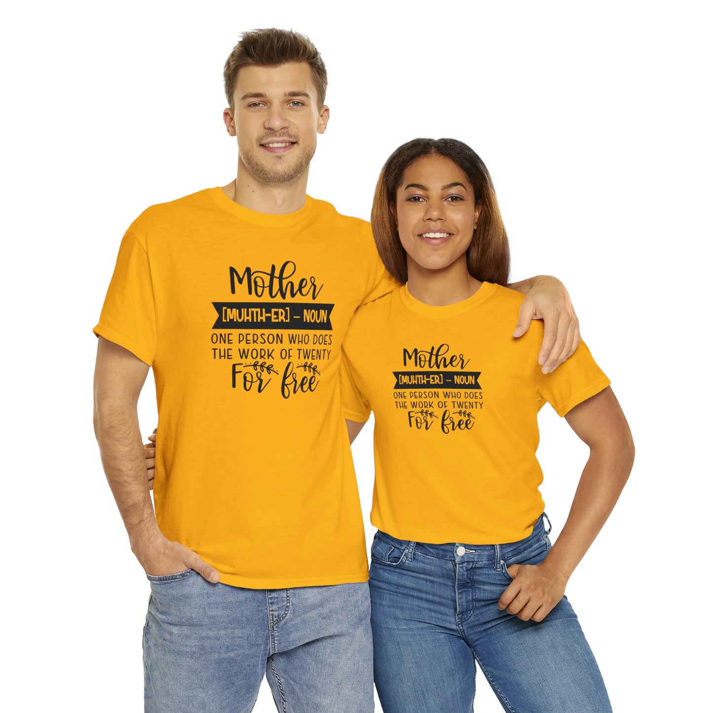 Definition of A Mother Unisex Heavy Cotton Tee