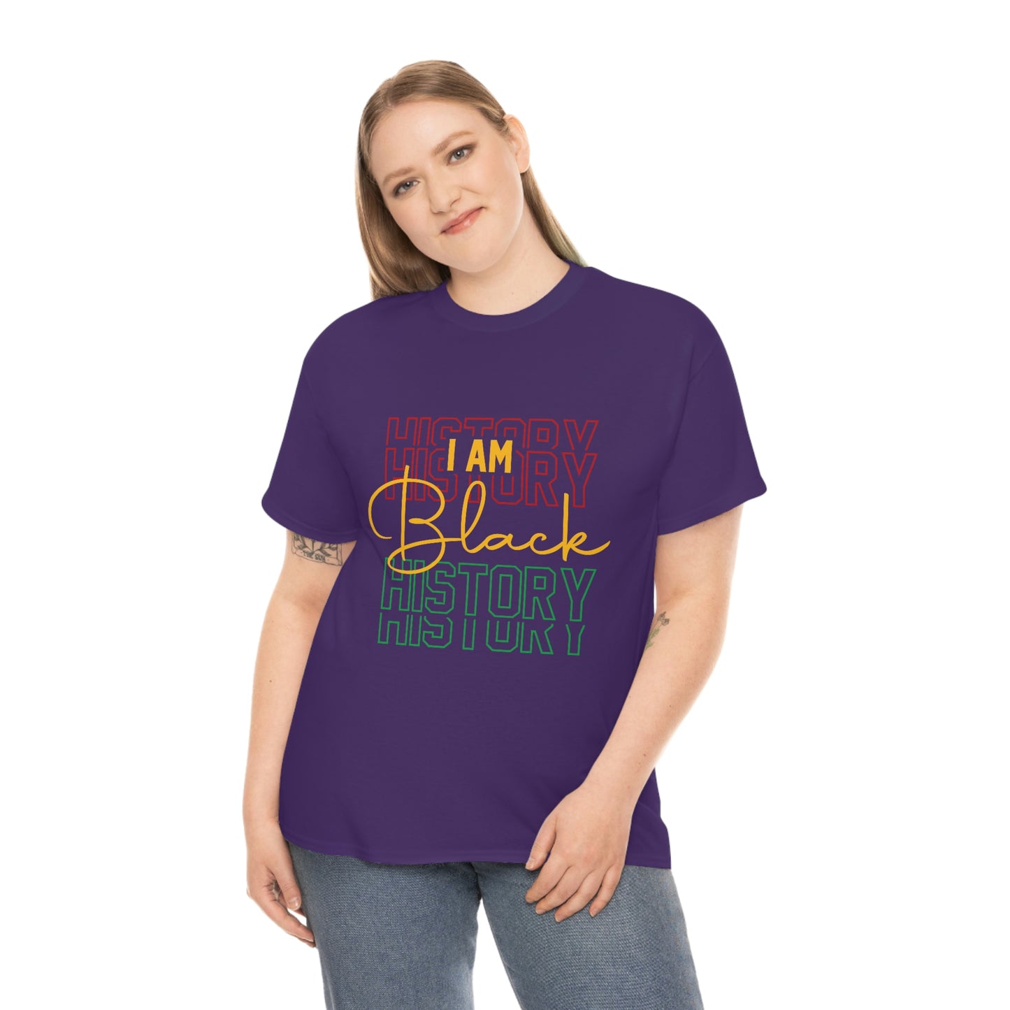 I am Black History Unisex Heavy Cotton Tee