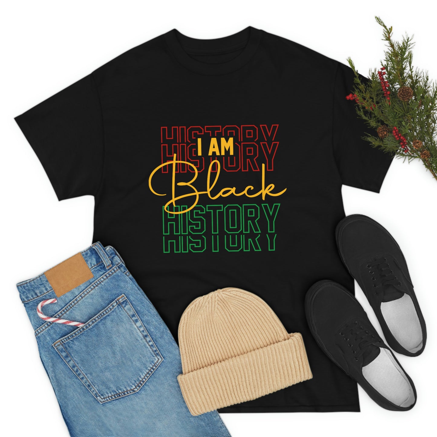 I am Black History Unisex Heavy Cotton Tee