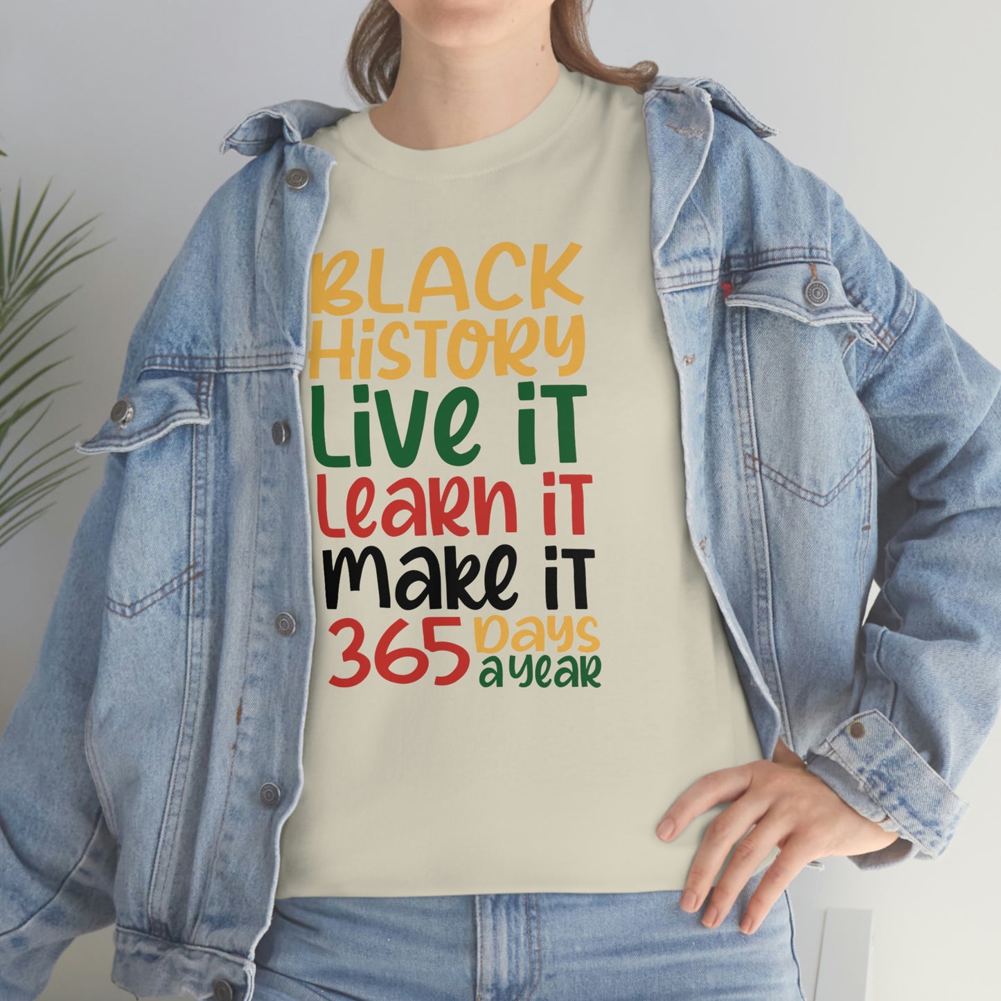 Live It, Learn It, Make It Unisex Heavy Cotton Tee