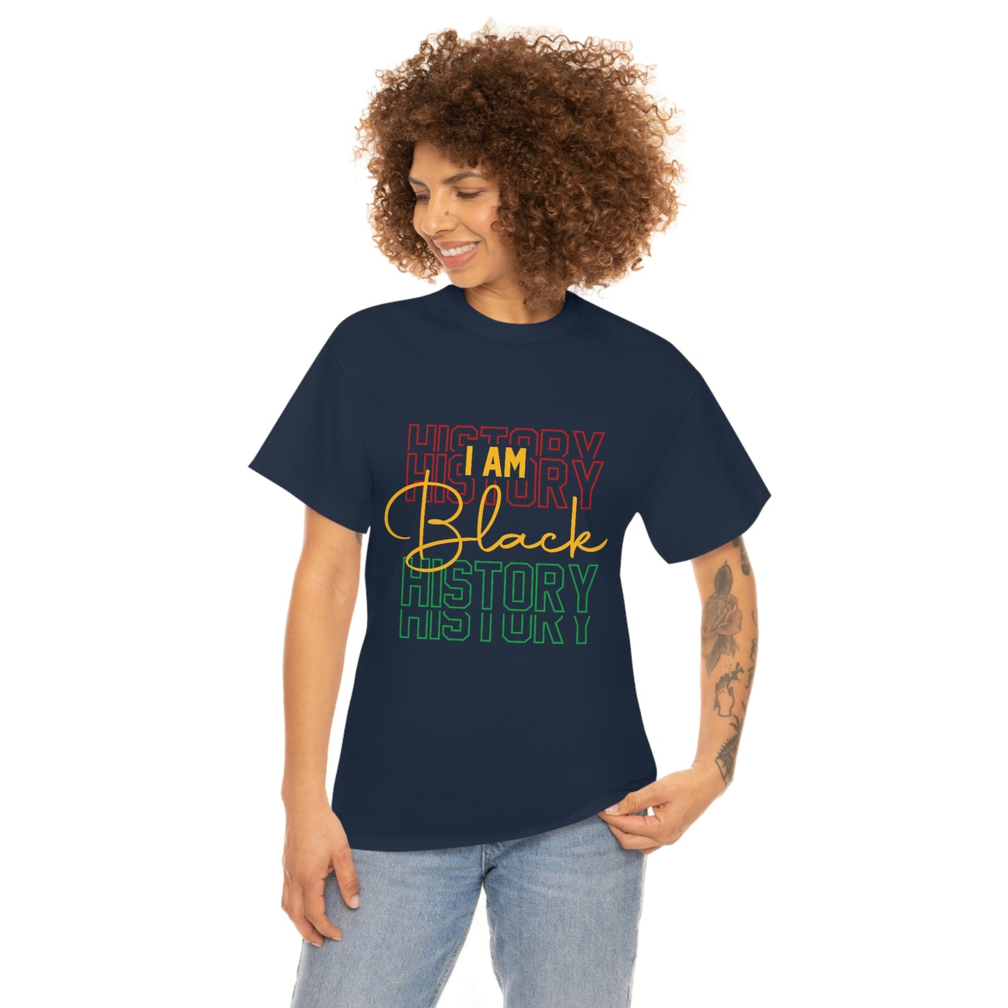 I am Black History Unisex Heavy Cotton Tee