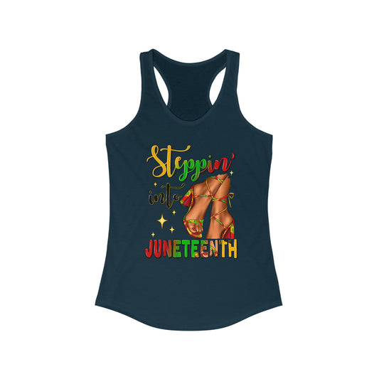 Stepping into Juneteenth Women's Ideal Racerback Tank