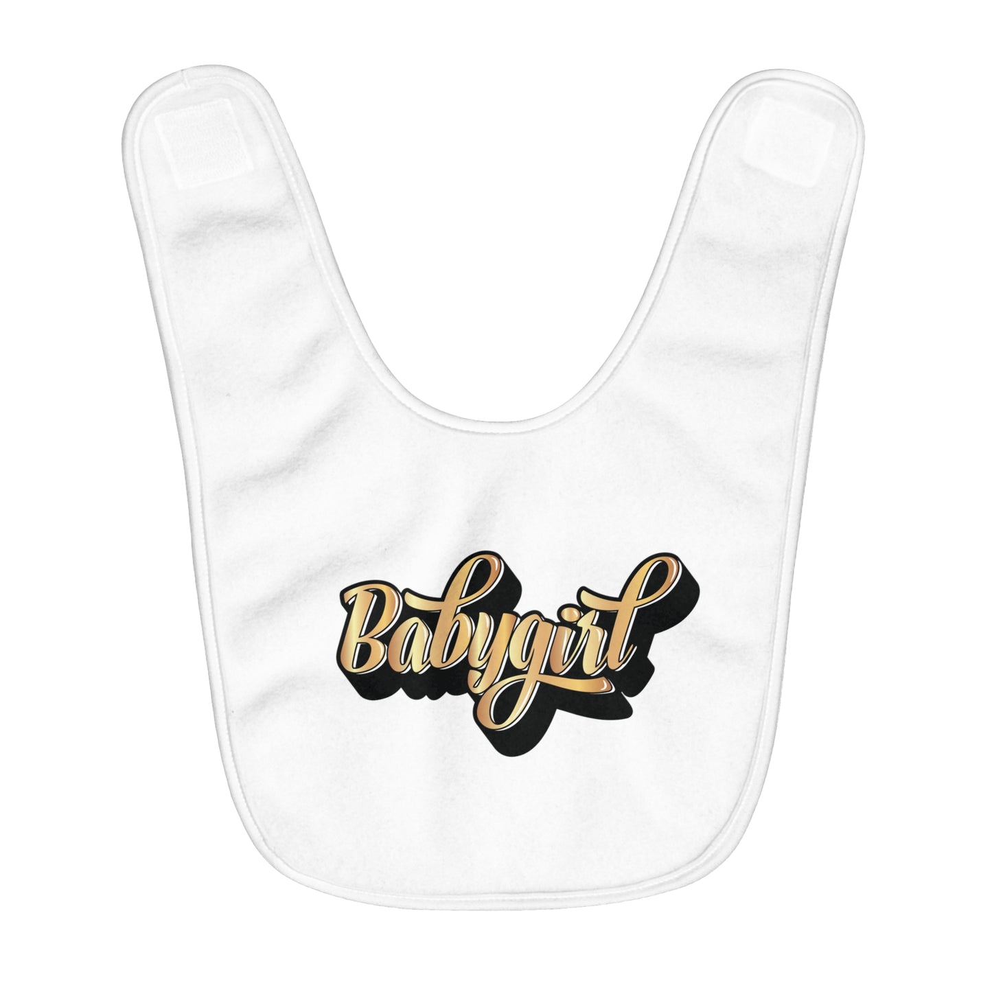 Babygirl Fleece Baby Bib