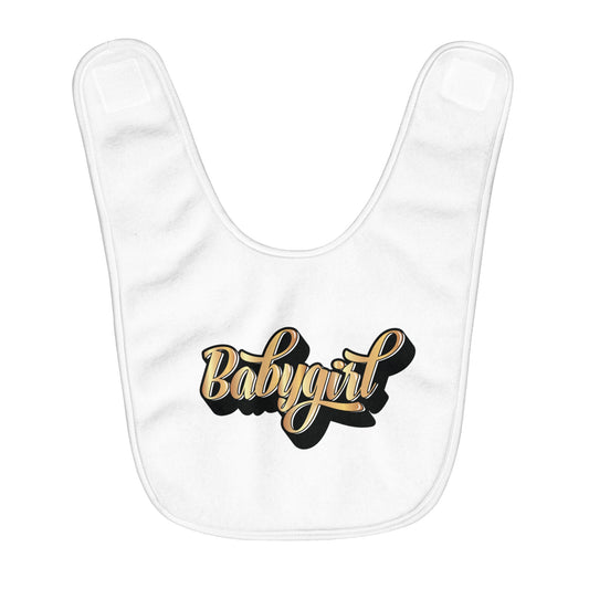 Babygirl Fleece Baby Bib