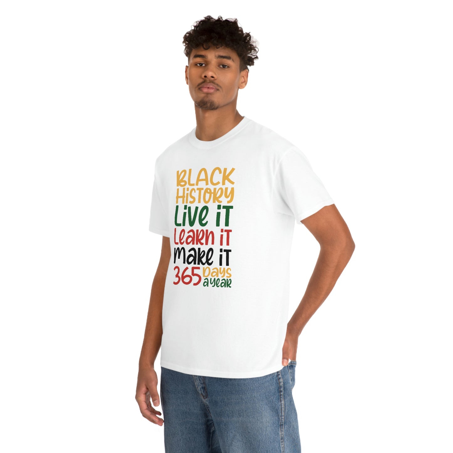 Live It, Learn It, Make It Unisex Heavy Cotton Tee