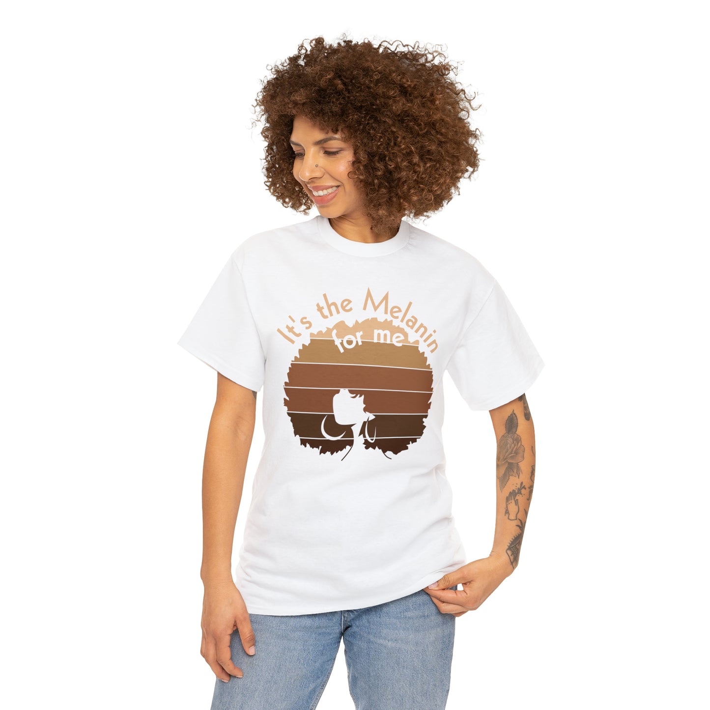 It's The Melanin For Me Unisex Heavy Cotton Tee