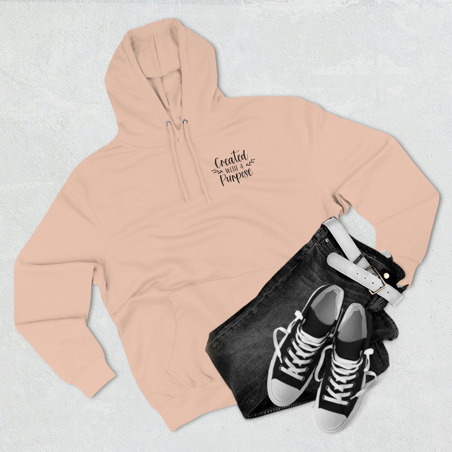 Created With Purpose Unisex Premium Pullover Hoodie