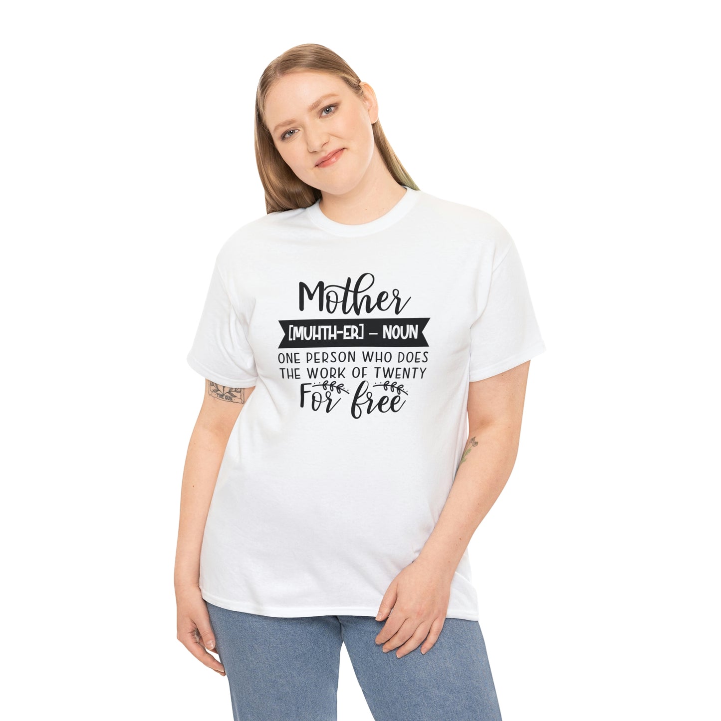Definition of A Mother Unisex Heavy Cotton Tee