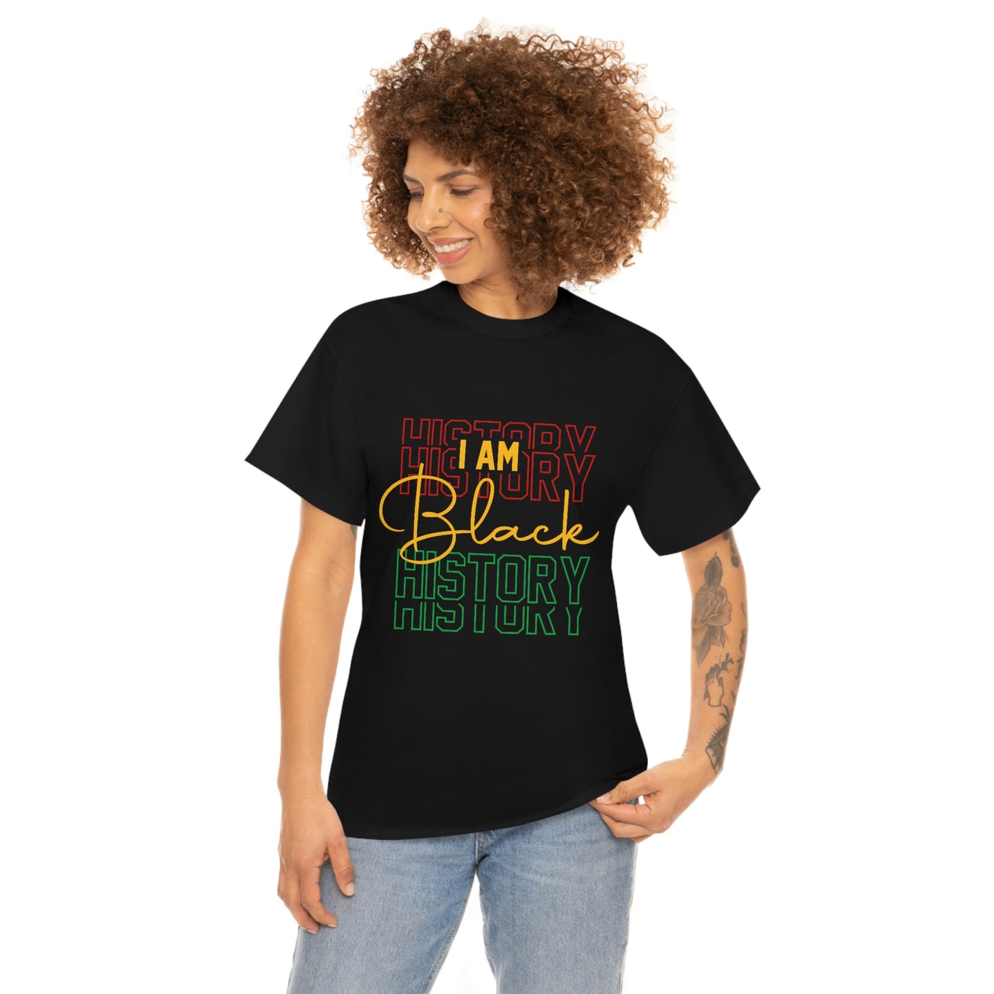 I am Black History Unisex Heavy Cotton Tee