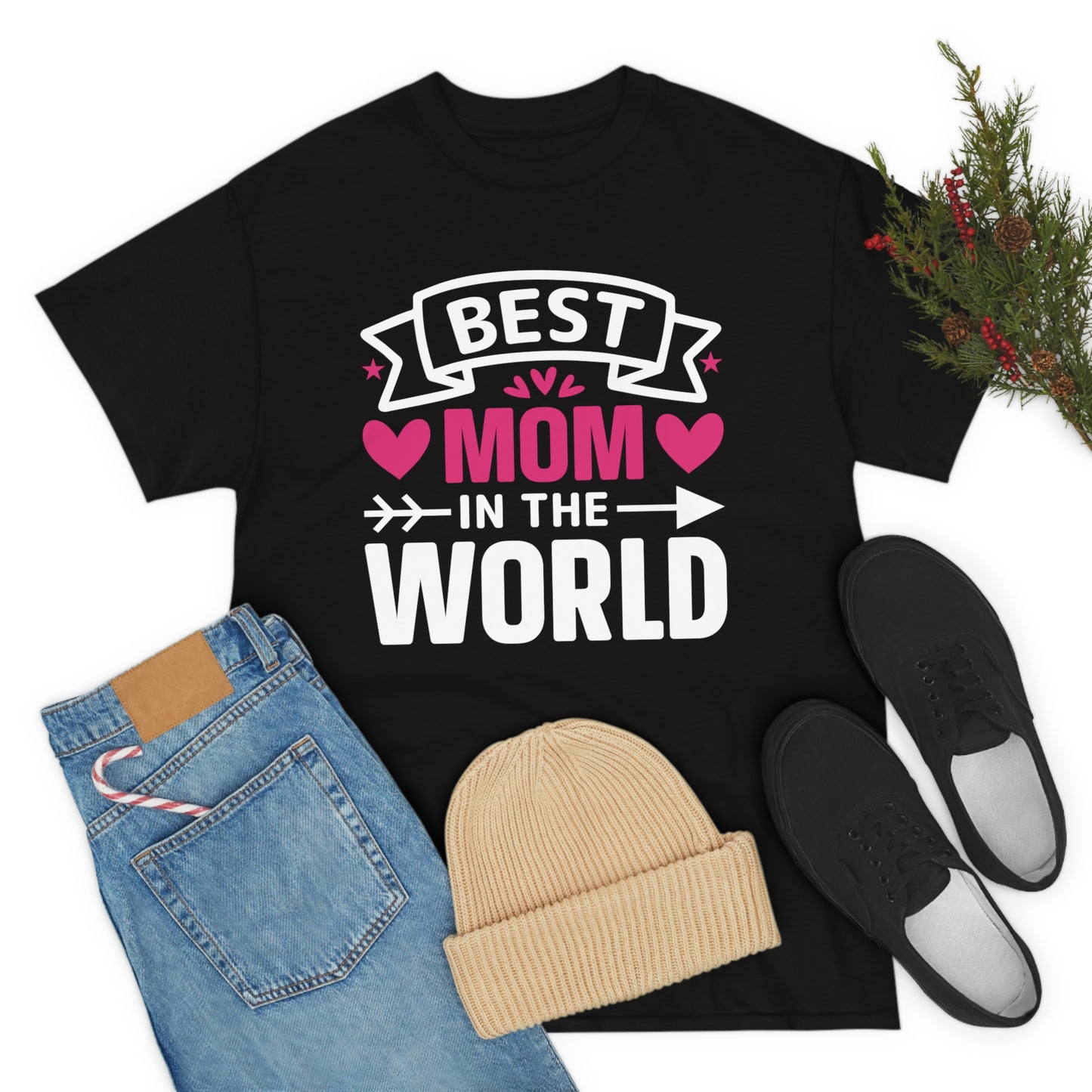 Best Mom In The World Unisex Heavy Cotton Tee