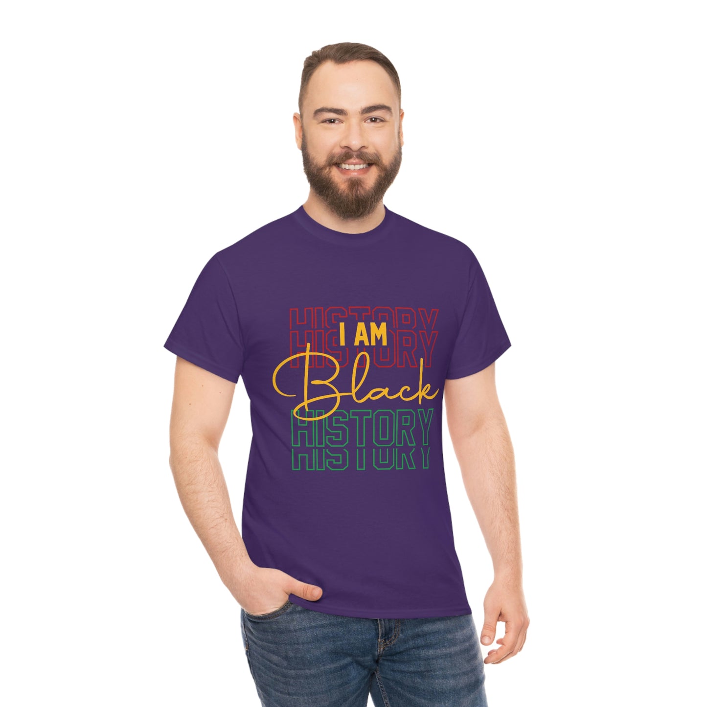I am Black History Unisex Heavy Cotton Tee