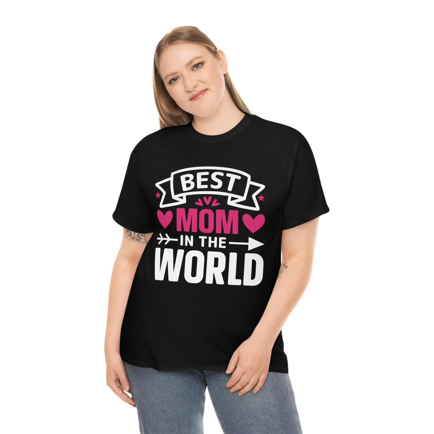 Best Mom In The World Unisex Heavy Cotton Tee