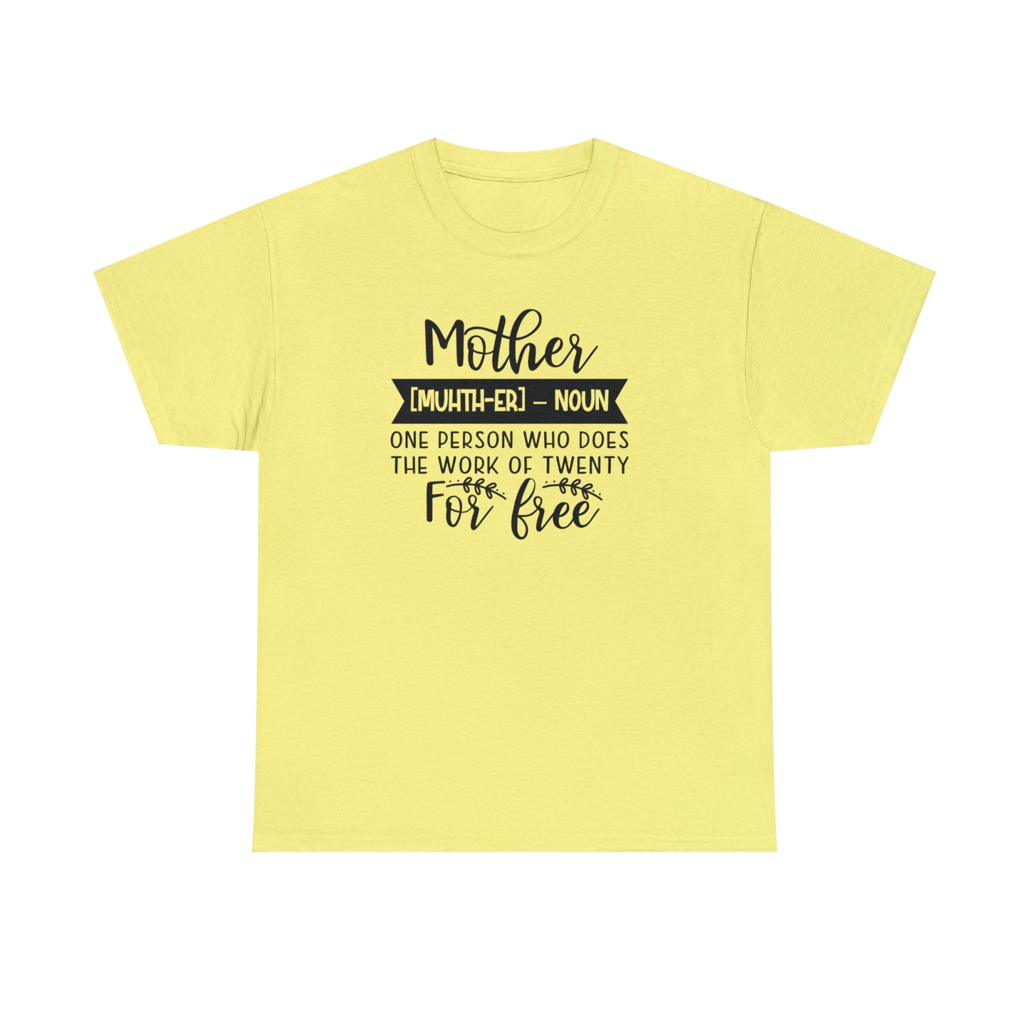 Definition of A Mother Unisex Heavy Cotton Tee