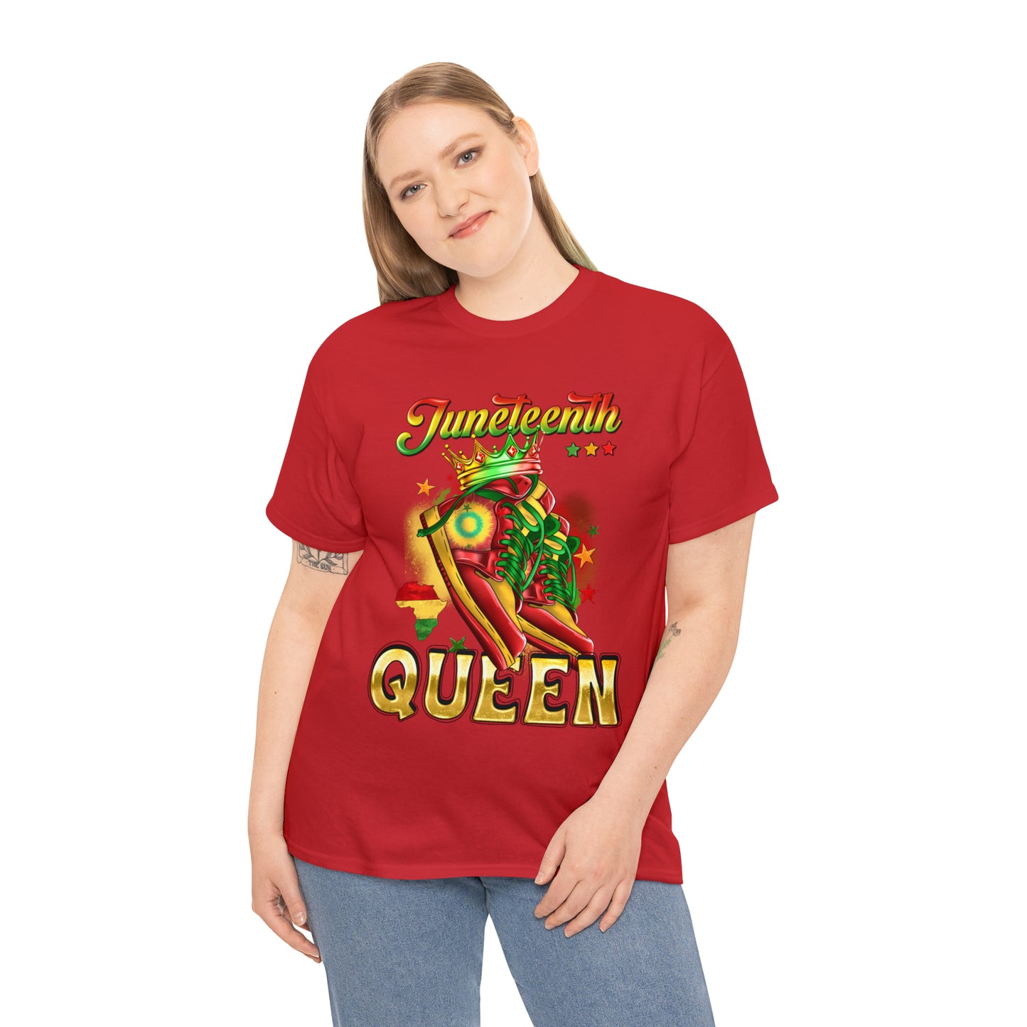 Juneteenth Queen Unisex Heavy Cotton Tee