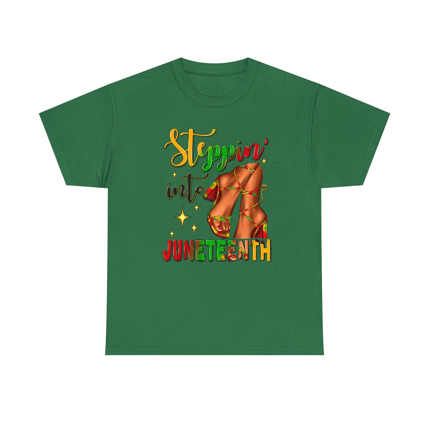 Stepping Into Juneteenth Unisex Heavy Cotton Tee