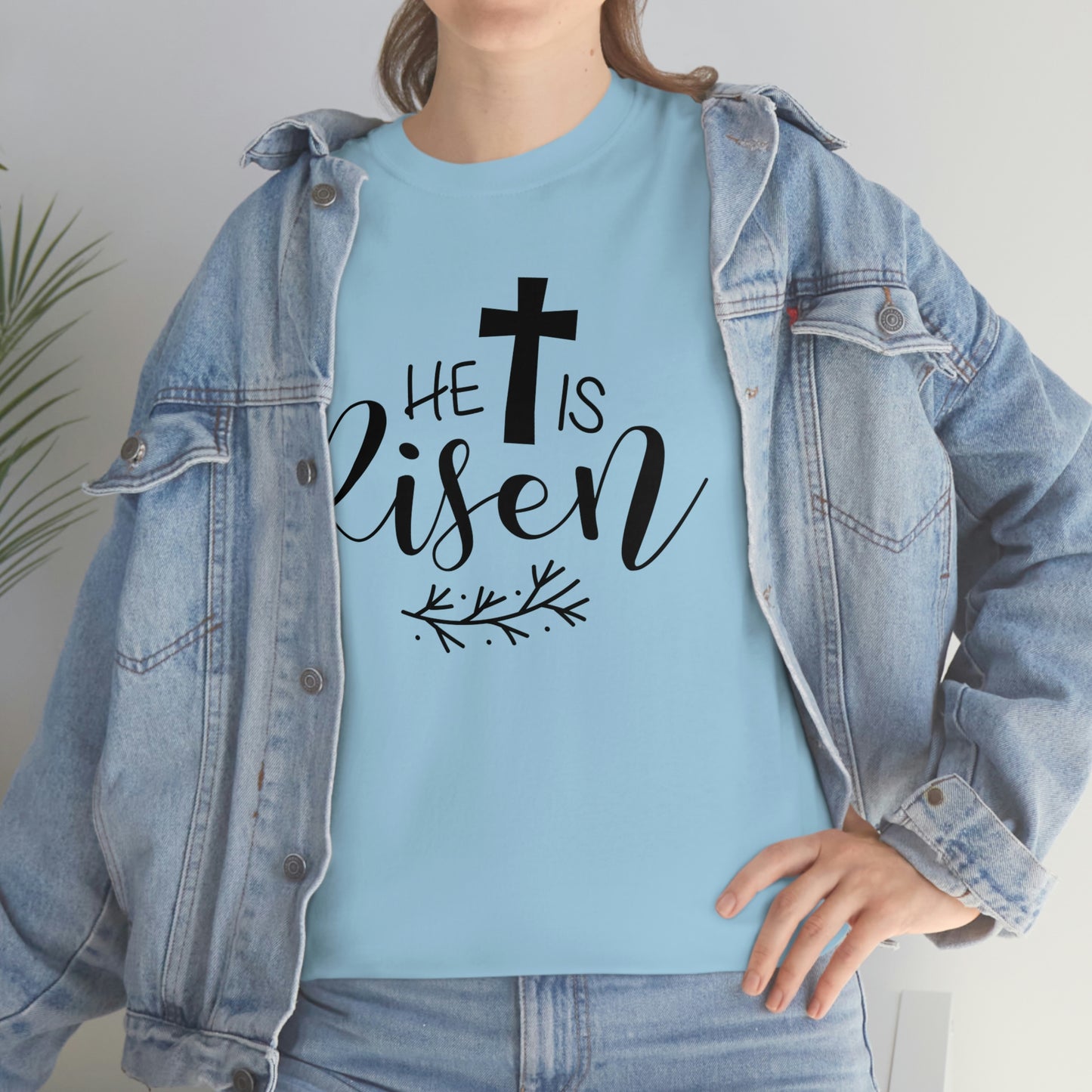 He is Risen Unisex Heavy Cotton Tee