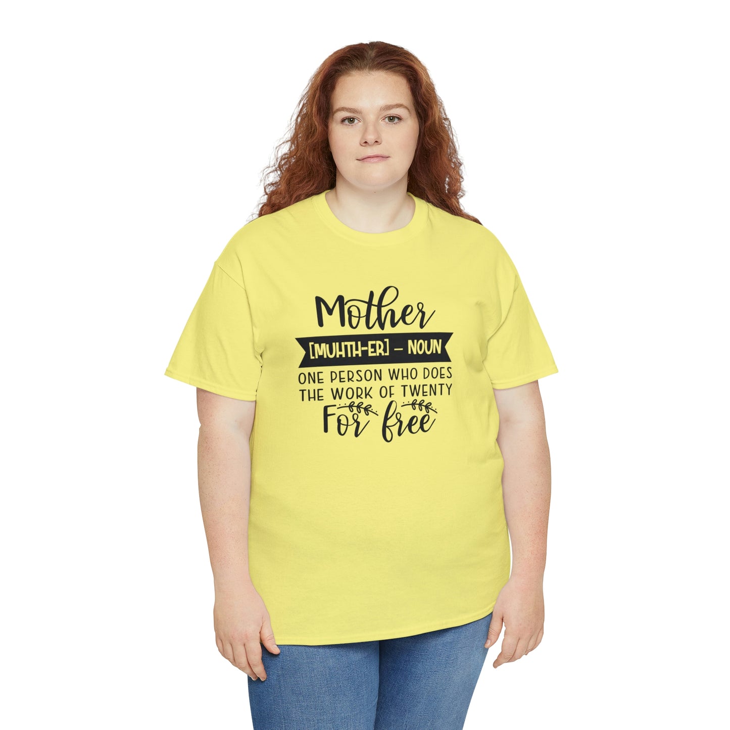 Definition of A Mother Unisex Heavy Cotton Tee