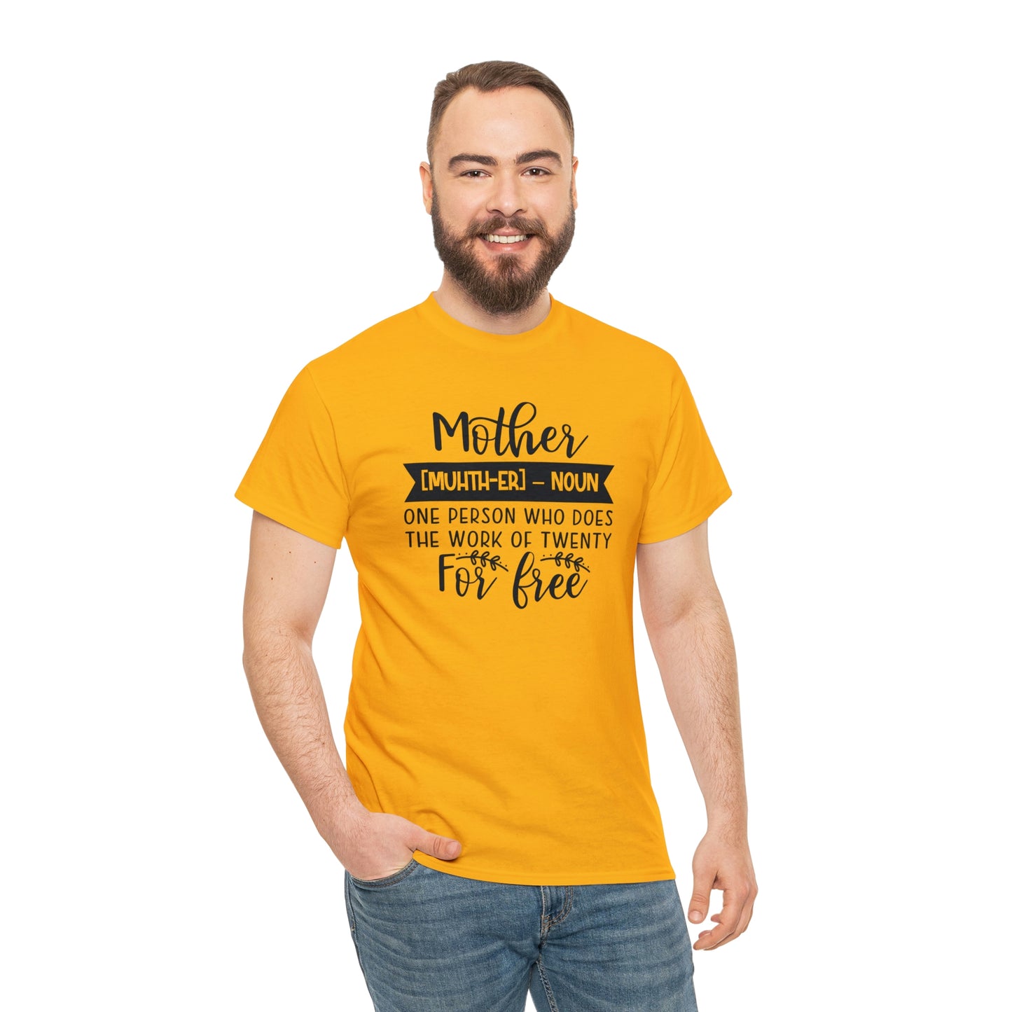 Definition of A Mother Unisex Heavy Cotton Tee