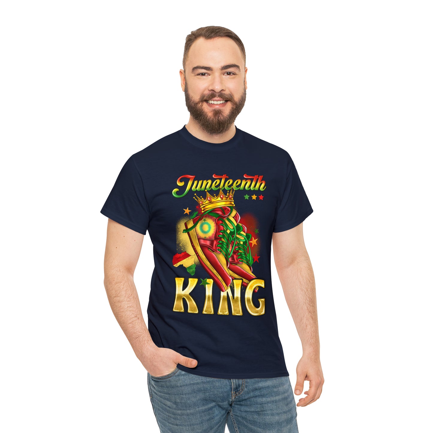Juneteenth King Unisex Heavy Cotton Tee