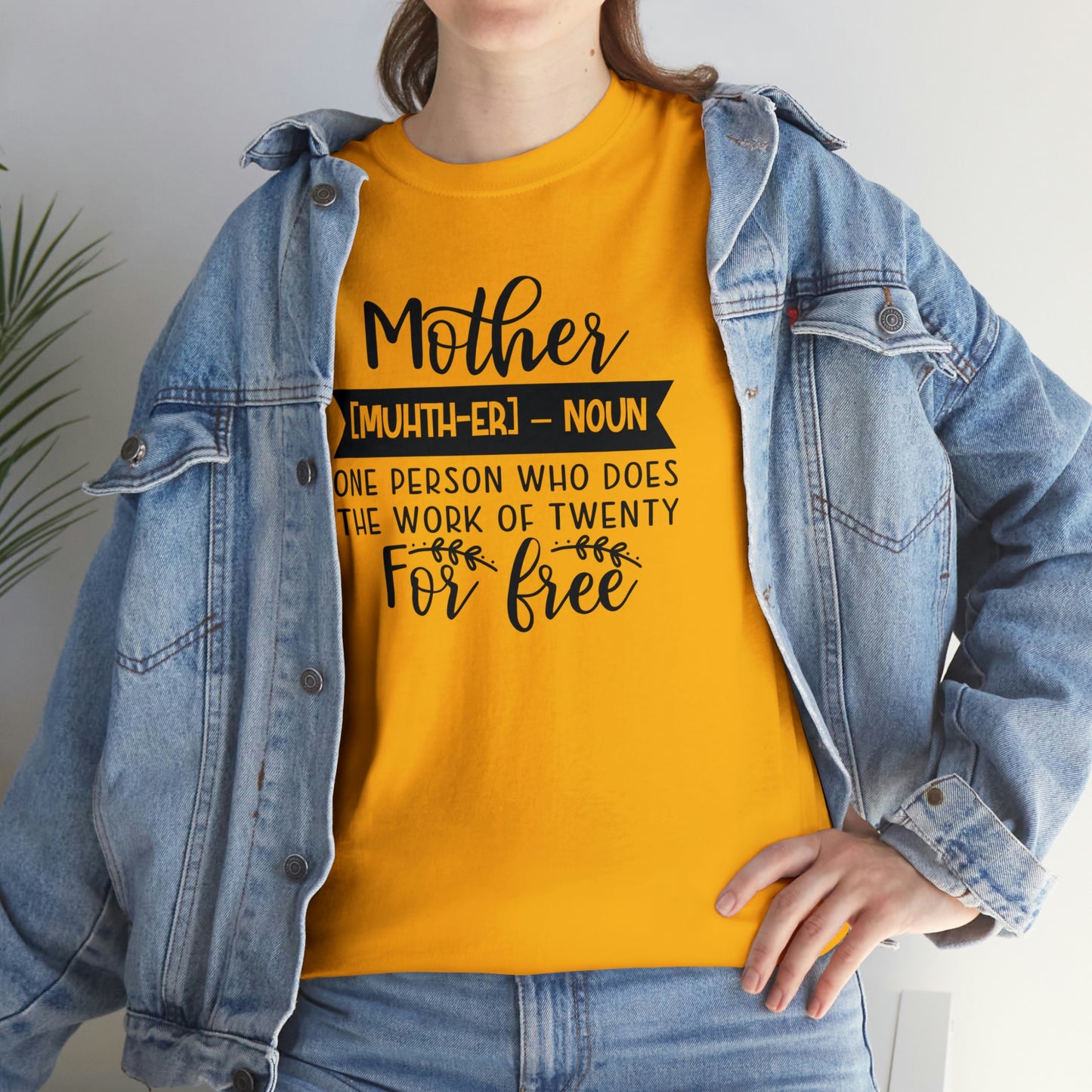 Definition of A Mother Unisex Heavy Cotton Tee