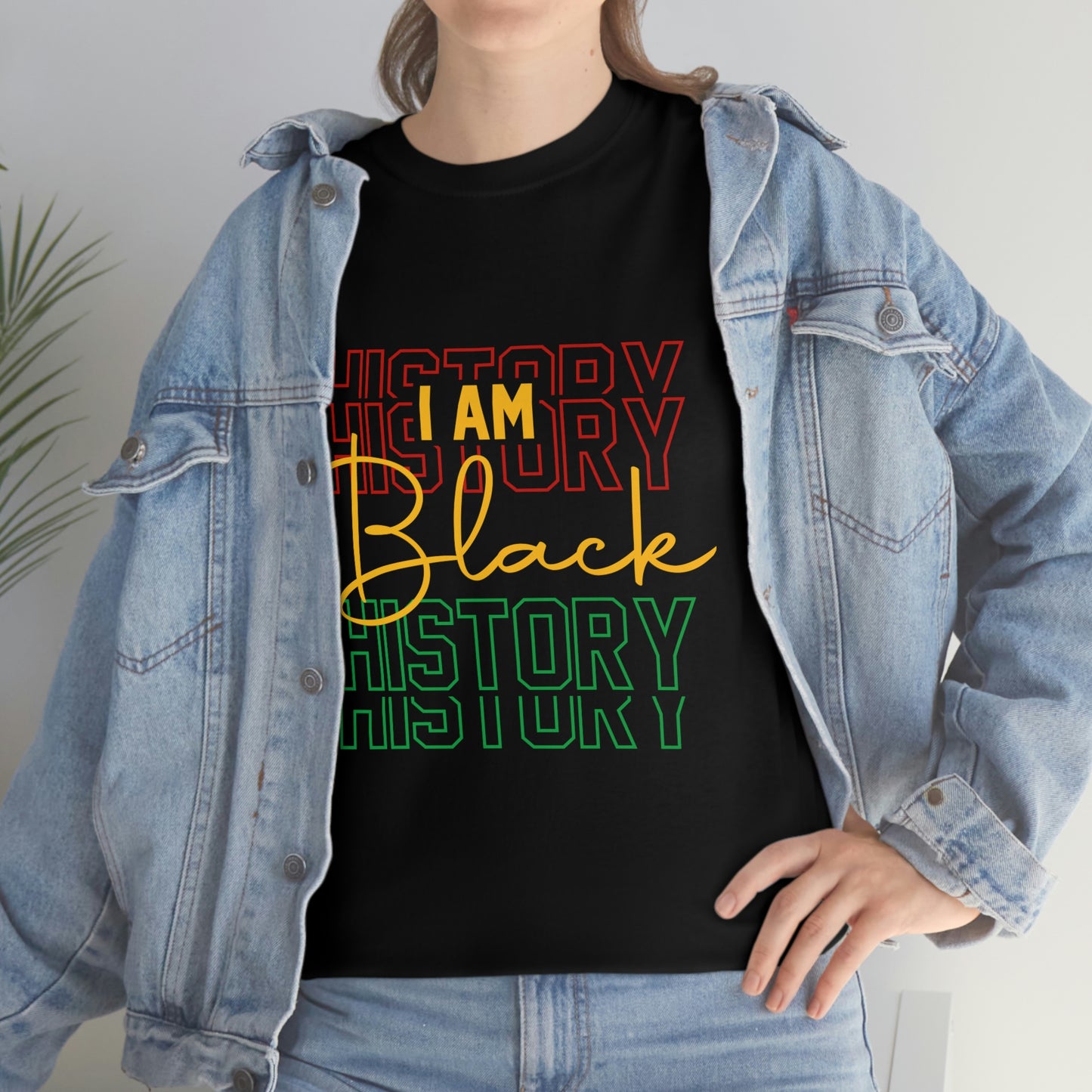 I am Black History Unisex Heavy Cotton Tee