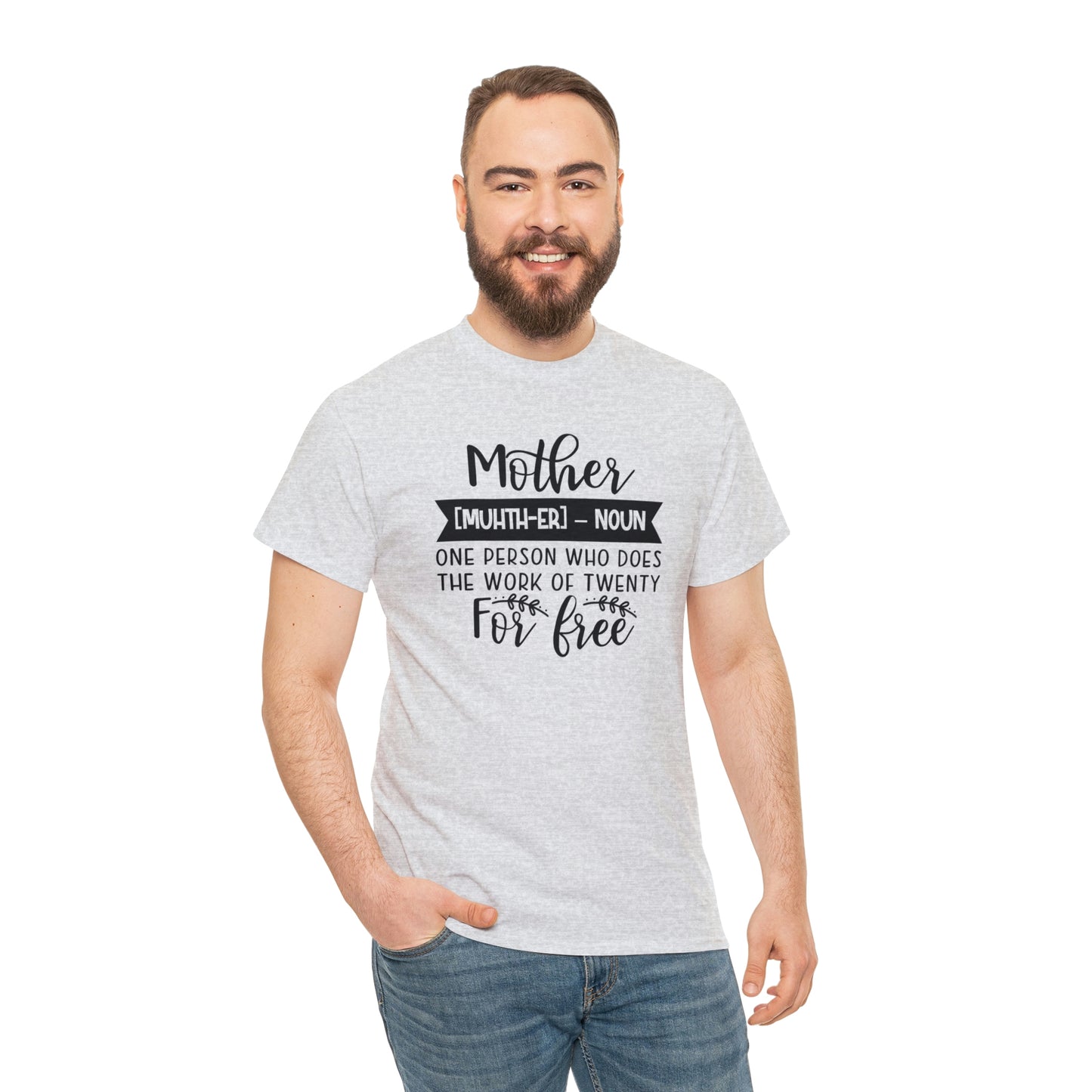 Definition of A Mother Unisex Heavy Cotton Tee