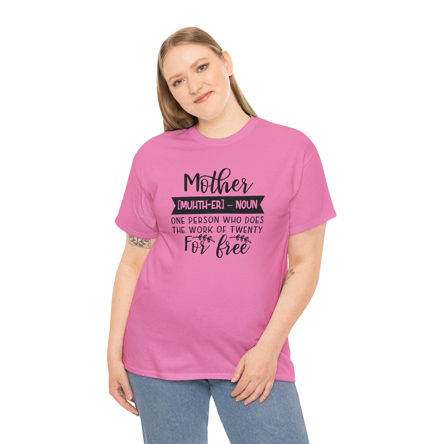 Definition of A Mother Unisex Heavy Cotton Tee