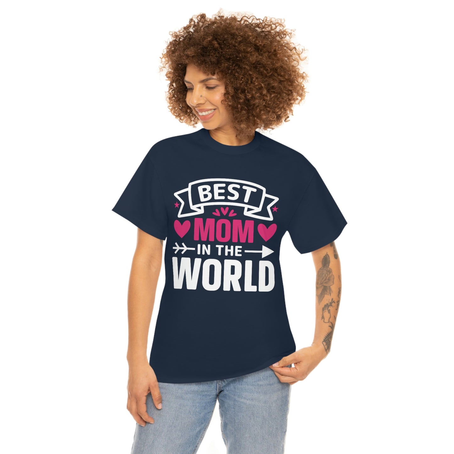 Best Mom In The World Unisex Heavy Cotton Tee