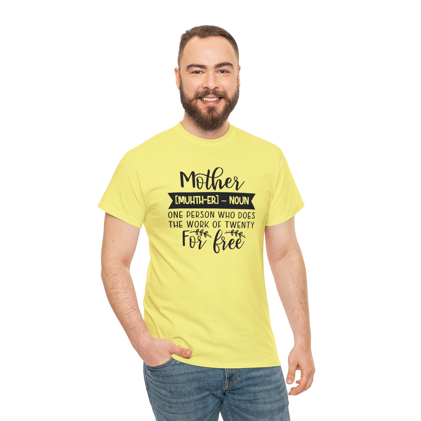 Definition of A Mother Unisex Heavy Cotton Tee