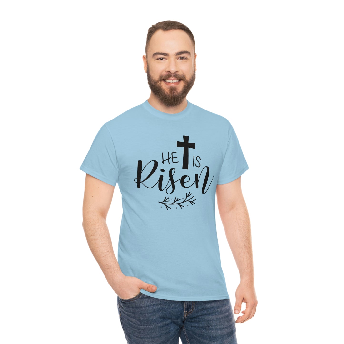 He is Risen Unisex Heavy Cotton Tee