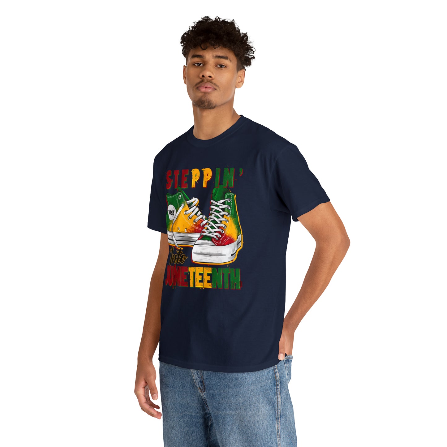 Stepping into Juneteenth Unisex Heavy Cotton Tee