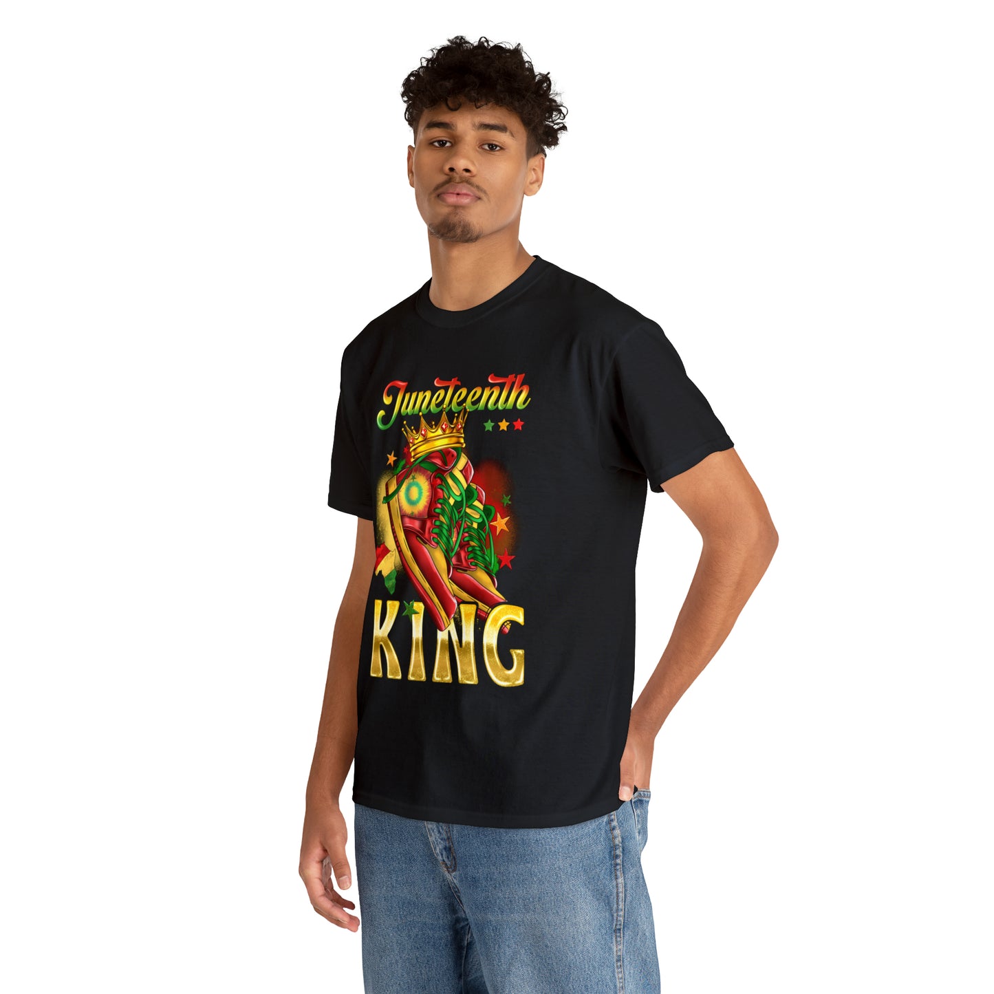 Juneteenth King Unisex Heavy Cotton Tee