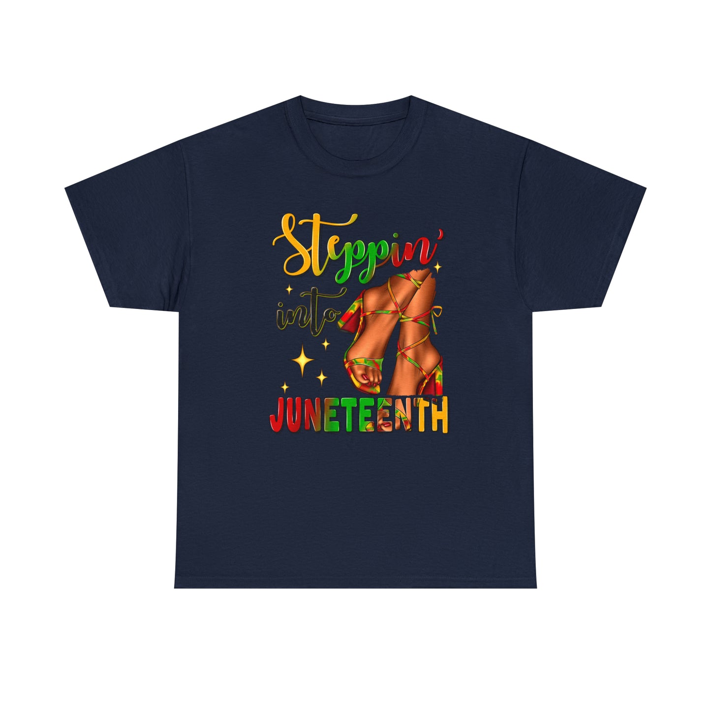 Stepping Into Juneteenth Unisex Heavy Cotton Tee