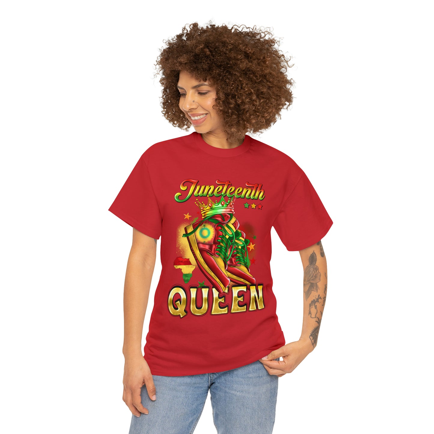 Juneteenth Queen Unisex Heavy Cotton Tee
