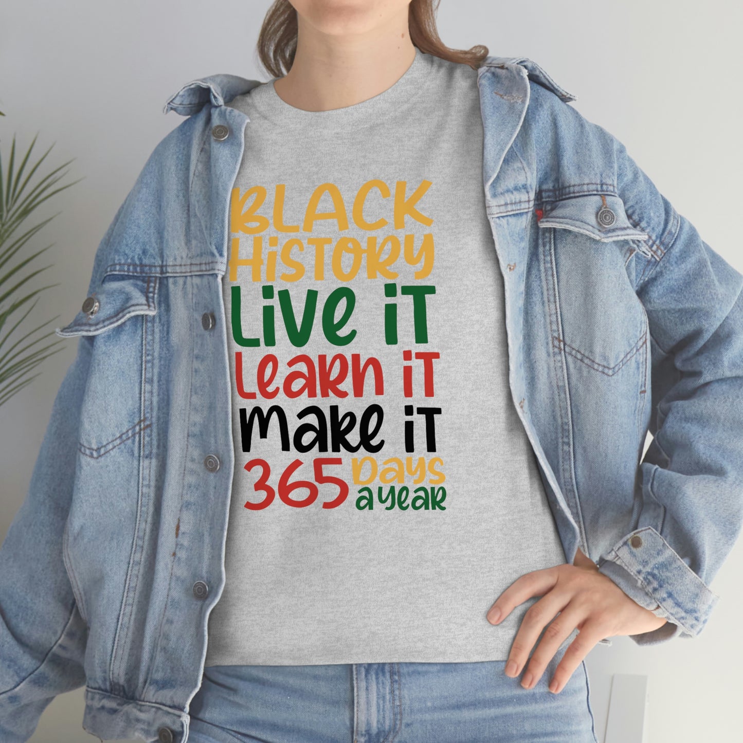 Live It, Learn It, Make It Unisex Heavy Cotton Tee