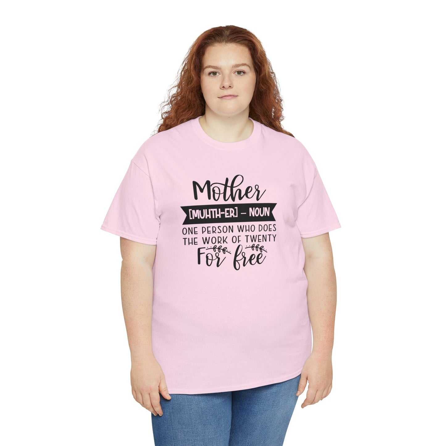 Definition of A Mother Unisex Heavy Cotton Tee