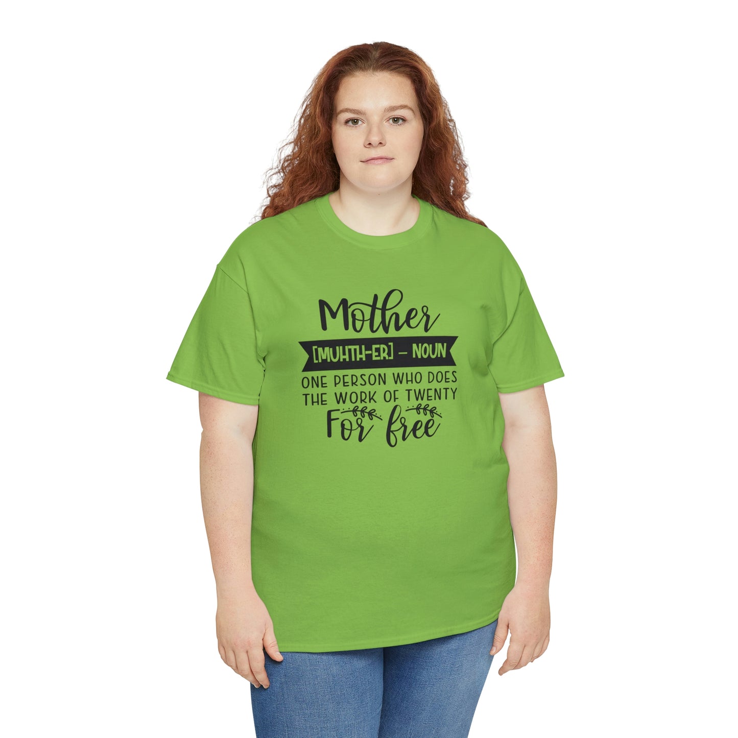 Definition of A Mother Unisex Heavy Cotton Tee