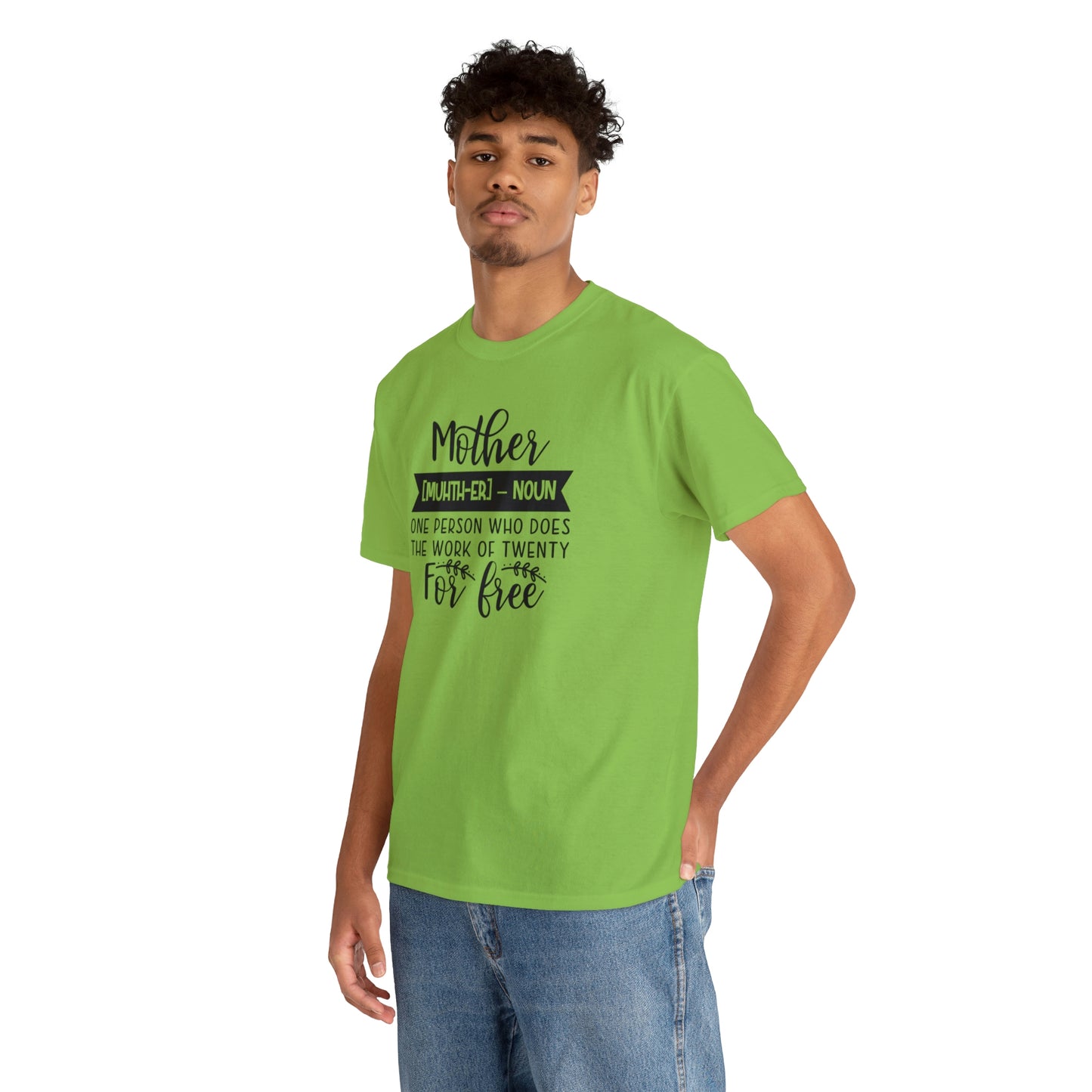 Definition of A Mother Unisex Heavy Cotton Tee