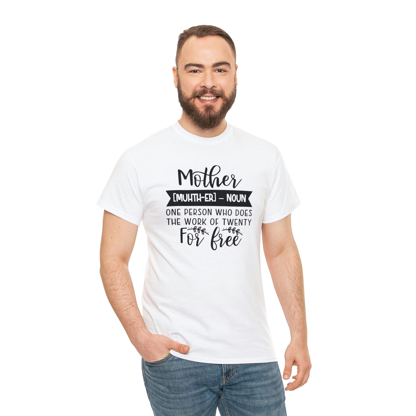 Definition of A Mother Unisex Heavy Cotton Tee