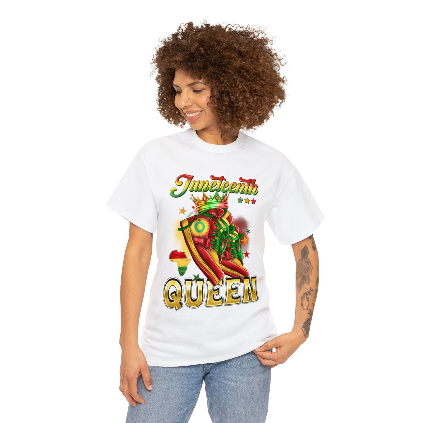 Juneteenth Queen Unisex Heavy Cotton Tee