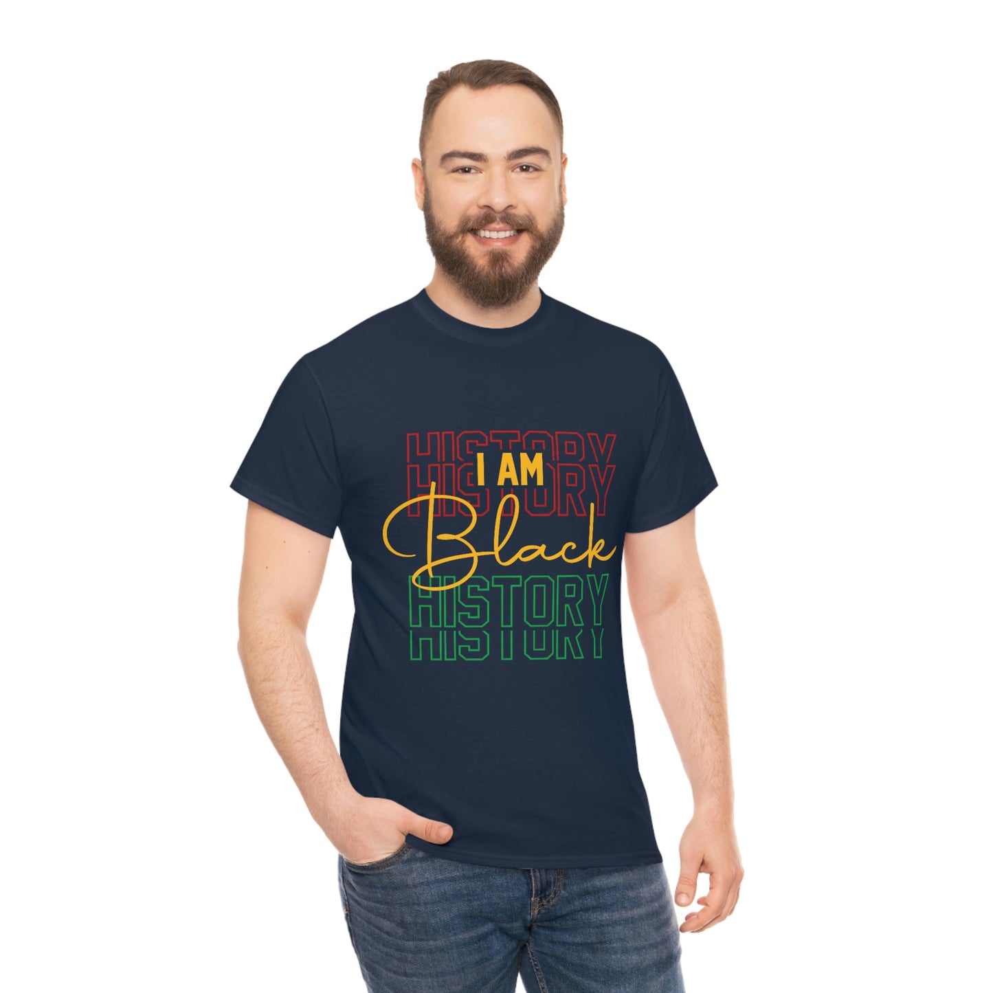 I am Black History Unisex Heavy Cotton Tee