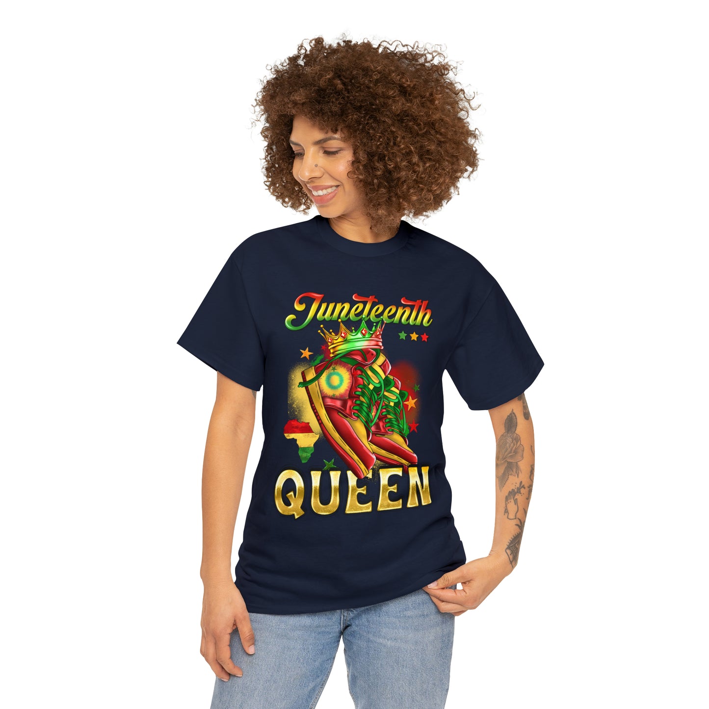 Juneteenth Queen Unisex Heavy Cotton Tee