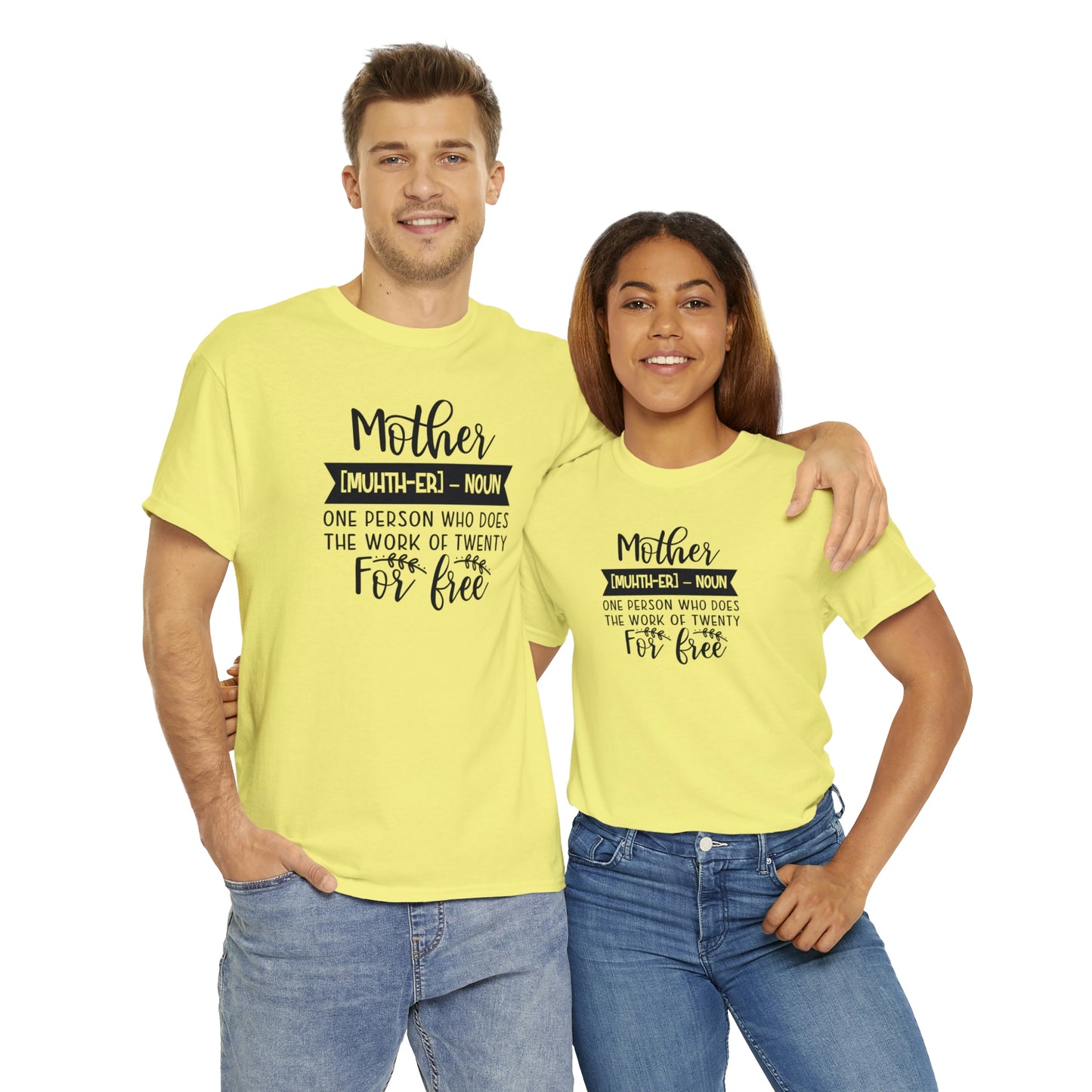 Definition of A Mother Unisex Heavy Cotton Tee